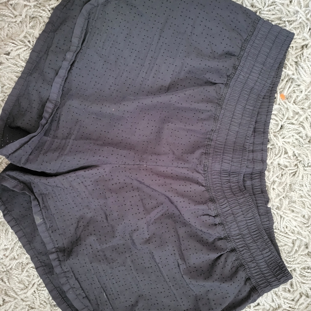 Black running shorts